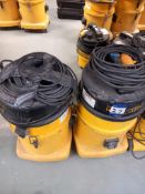 2x dry industrial vacuum cleaners (The items in this lot have been utilised in Asbestos removal