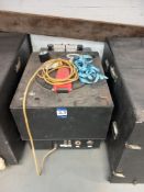 Modular shower unit with water heater & control box