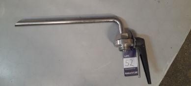 Stainless Steel 1in RJT Racking Arm with Valve