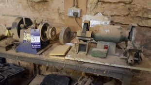 Pair of Double Ended Bench Grinders