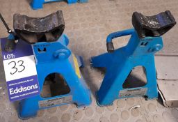 Silverline 2 piece 3 ton axle stand set, as lotted