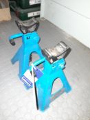 Silverline 2 piece 3 ton axle stand set, as lotted