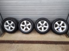 Set of 4 : VW Caravelle 8x18” Alloy Wheels with 2