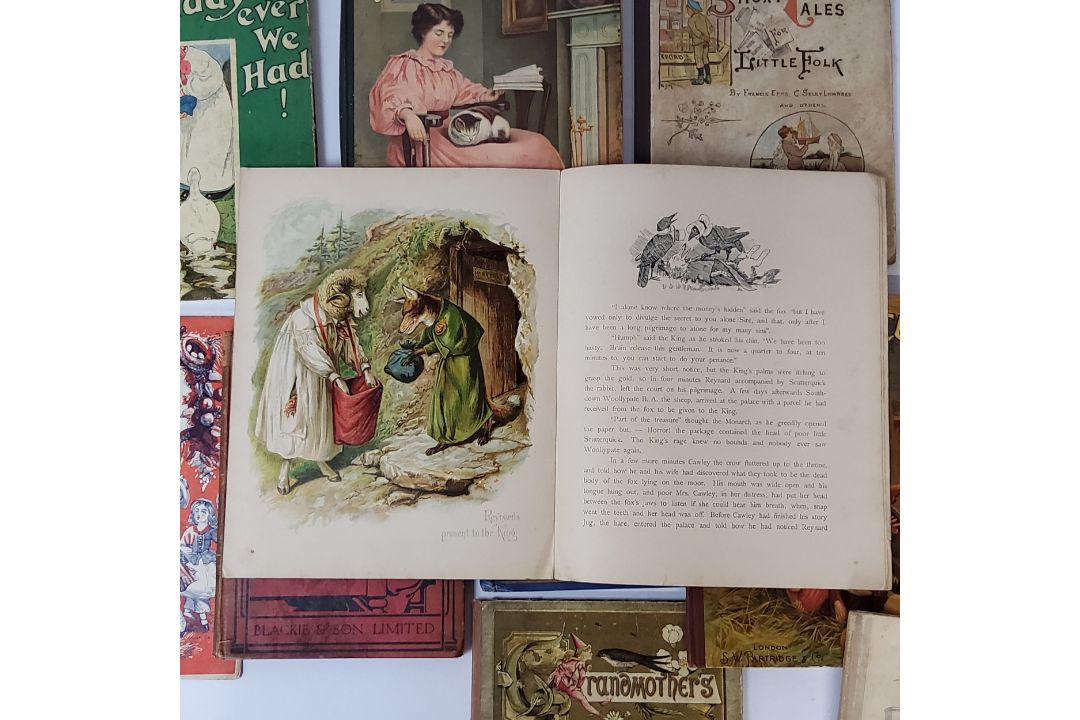 Children's Books - Reynold The Fox, published by Raphael Tuck & Sons No.1069 story book; Old Friends - Image 9 of 13