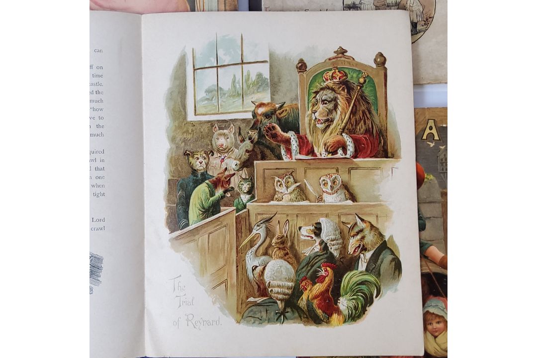 Children's Books - Reynold The Fox, published by Raphael Tuck & Sons No.1069 story book; Old Friends - Image 8 of 13