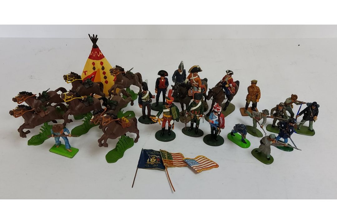 Ded Prado lead figures; Britains Deetail figures; Airfix well painted WWII Japanese Infantry & - Image 1 of 3