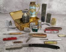 Pocket Knives & Lighters - various Sheffield made pocket knives; Swiss utility knives; Hollow Ground