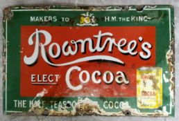 Advertisement - an original Rowntree's pictorial enamel sign, 