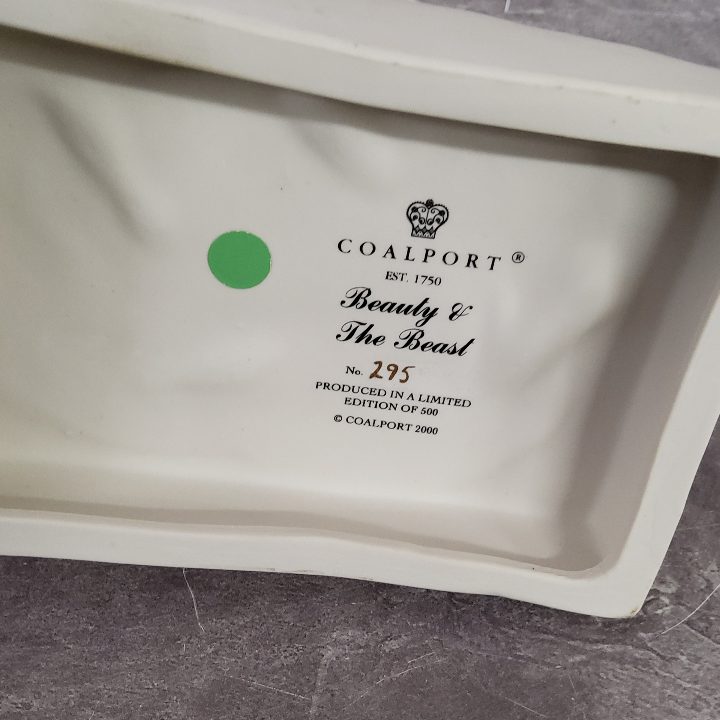Coalport for Compton & Woodhouse limited edition no. 295/500 figural group Beauty & The Beast, - Image 2 of 2
