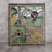 A stained glass window.