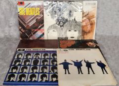The Beatles Vinyl Lps including Please Please Me Mono Parlephone PMC 1202 (XEX-421); A Hards Day's