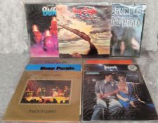 Deep Purple LPs including Deep Purple in Rock, Harvest SHVL 777 matrix no. A2/B1, inner sleeve