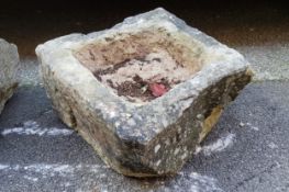 Derbyshire gritstone trough .