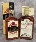 A bottle of Glamis Castle Reserve, aged 12 years Rare Old Scotch Whisky, distilled, blended and