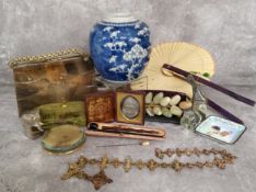 Boxes & Objects - a 19th century Chinese ginger jar; An early 20th century St John's Ambulance nurse