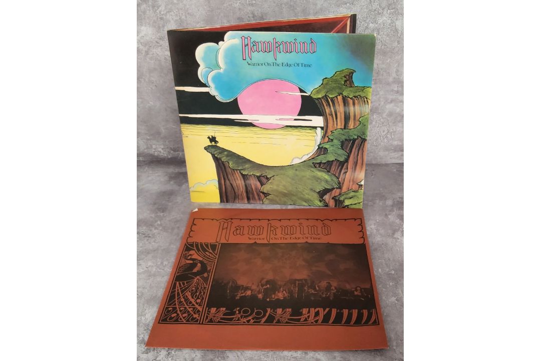 Hawkwind Warrior On The Edge, Limited edition fold-out sleeve (opening into the shape of a