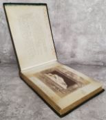 A Grand Tour photography album, dated 1897, profusely annotated throughout showing photographs and