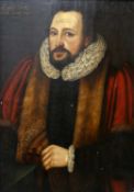 EARLY 17TH CENTURY ENGLISH SCHOOL PORTRAIT OF A GENTLEMAN