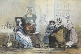 N MORRISON (BRITISH 19TH CENTURY) THE READING