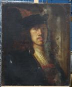 AFTER PIETER HERMANSZ VERELST (DUTCH C 1618-1688) PORTRAIT OF A YOUNG MAN, POSSIBLY A SELF PORTRAIT