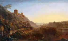 19TH CENTURY ENGLISH SCHOOL ITALIANATE LANDSCAPE