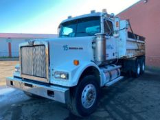 2004 Western Star 4900FA T/A 16' End Dump VIN: 5KKHAEAV54PM44784
