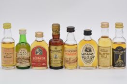 Thirty eight assorted whisky miniatures