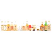 Collection of assorted miniature whiskies including single malts and blends