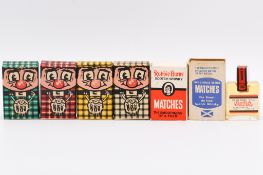 A collection of miniature 'Matchbox' sized novelty whiskies