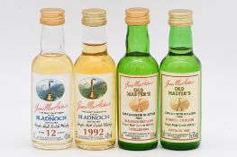 James MacArthur's - Bladnoch, single Lowland malt whisky, nine bottlings