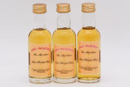 James MacArthur / Mini Bottle Club - Set 4 - three limited edition whisky miniature bottlings: