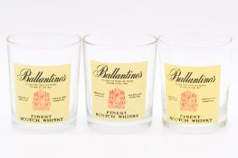 Two boxes of whisky glasses, various brands