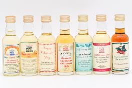 The Master of Malt - six speciality miniature whisky bottlings, and another