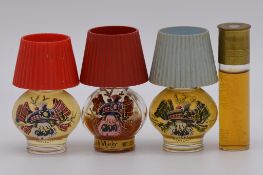 Collection of assorted miniature whiskies in novelty glass bottles