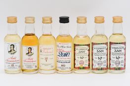James MacArthur's - seven novelty bottlings including Millennium