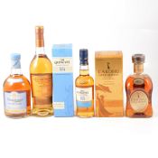 Four bottles of assorted single malt Scotch whisky