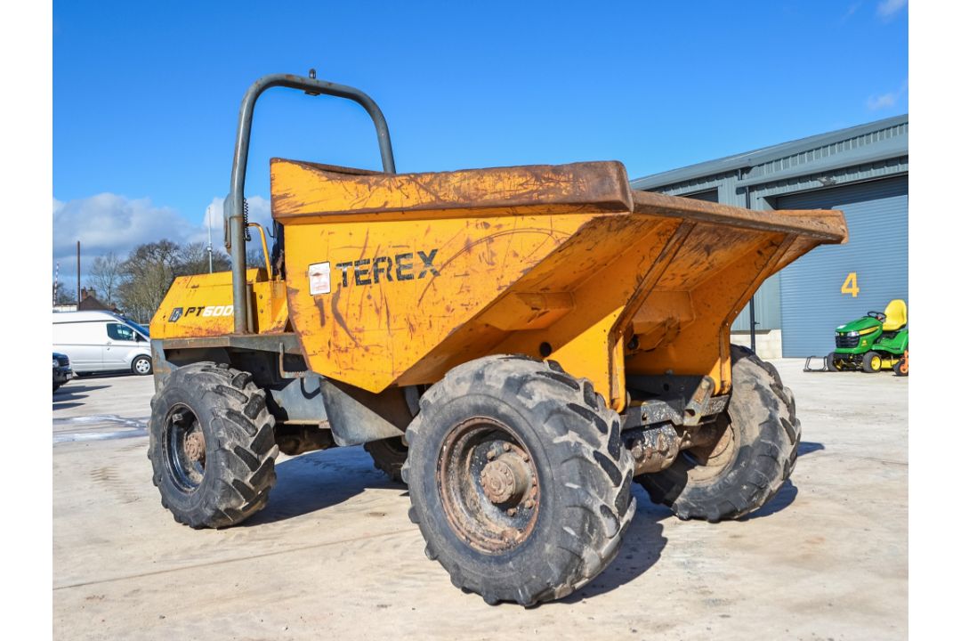 Terex 6 tonne straight skip dumper  Year: 2007  S/N: E703FW179 Recorded Hours: 2883 - Image 2 of 21