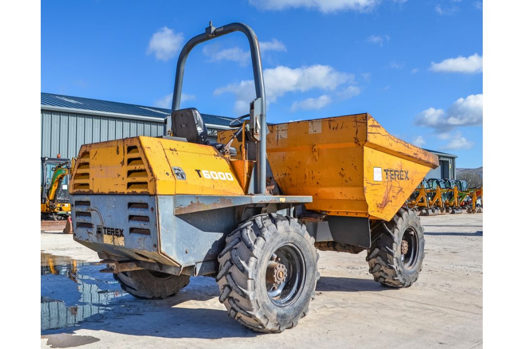 Terex 6 tonne straight skip dumper  Year: 2007  S/N: E703FW200 Recorded Hours: 3525 - Image 4 of 20