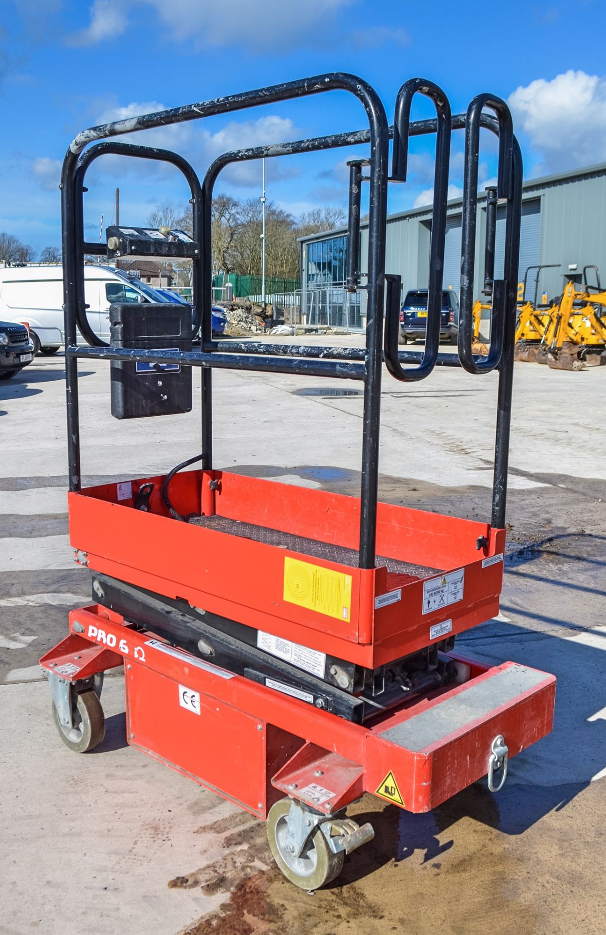 Pop-up Pro6IQ push along battery electric scissor lift A835121 - Image 2 of 6