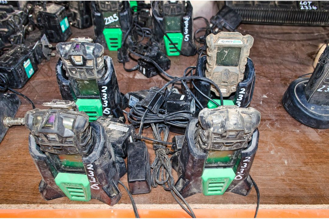 4 MSA gas detectors c/w chargers CW