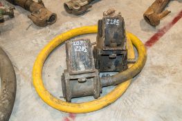2 - pneumatic clamps 1 with parts missing ** CW