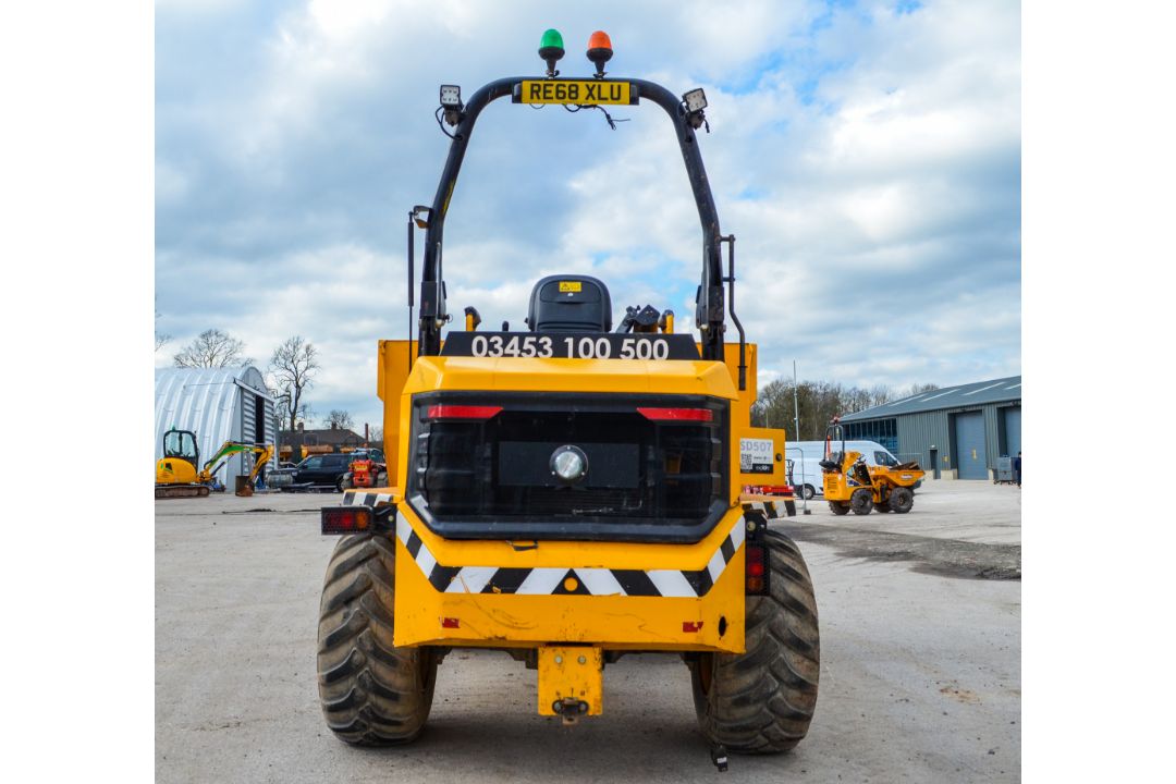 JCB 9FT 9 tonne straight skip dumper  Year: 2018 S/N: 2780323 ** note to bidders, this machine has - Image 6 of 19