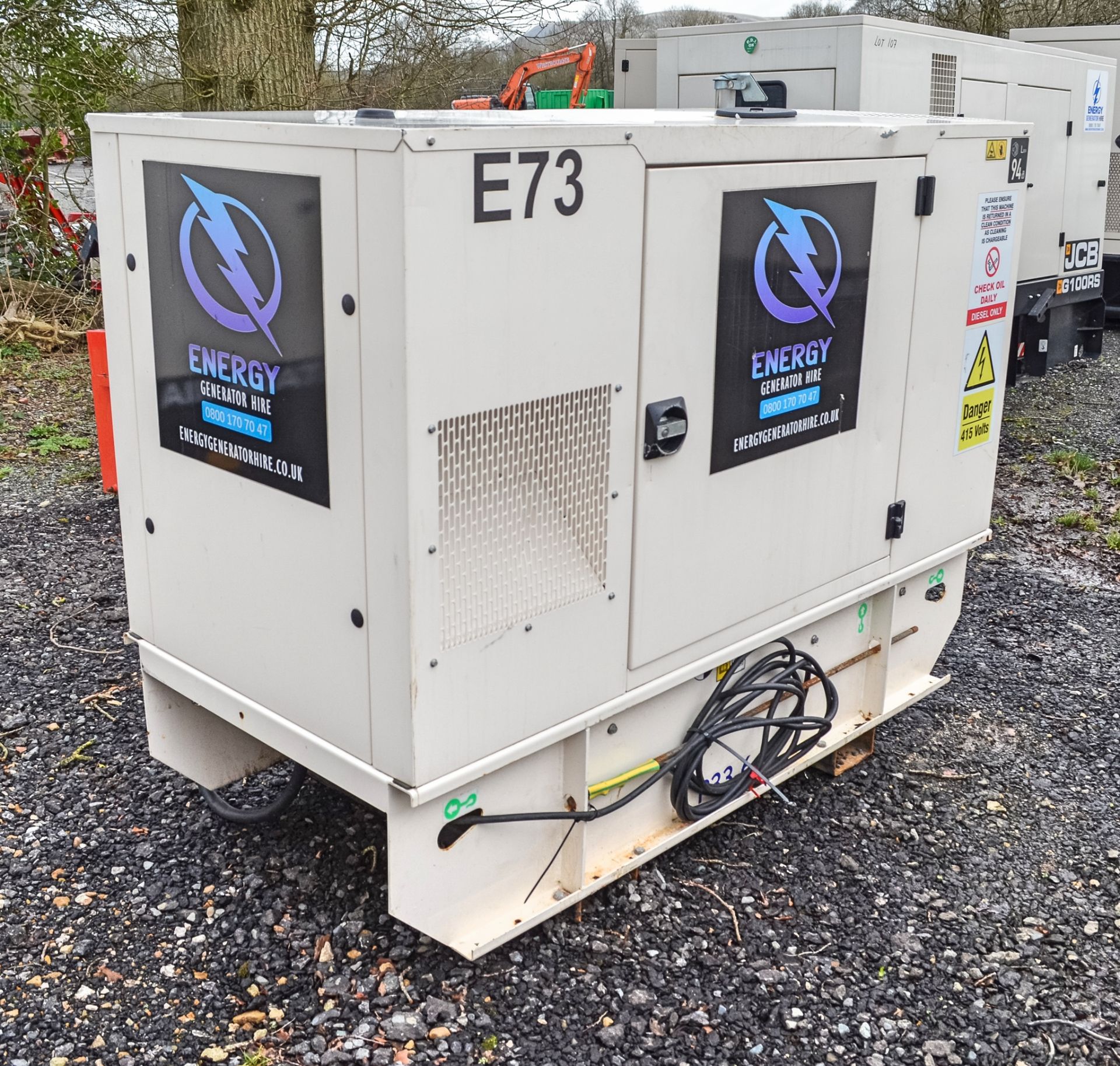 FG Wilson P33-6 33 kva diesel driven generator Year: 2018 S/N: FGWPEP52CSJB00486 Recorded Hours: - Image 3 of 9