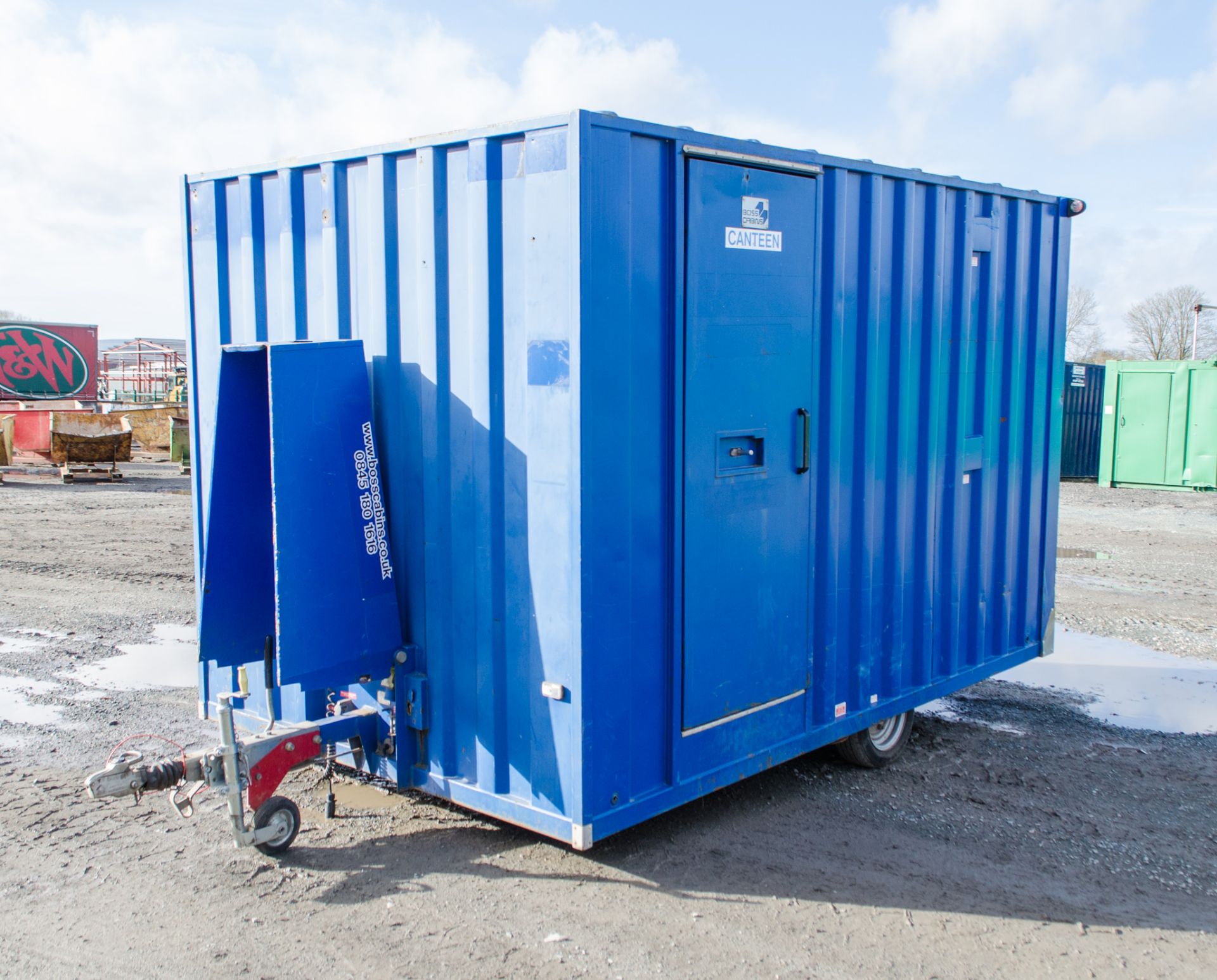Boss Cabins 12ft x 6 ft  fast tow mobile steel anti vandal welfare unit