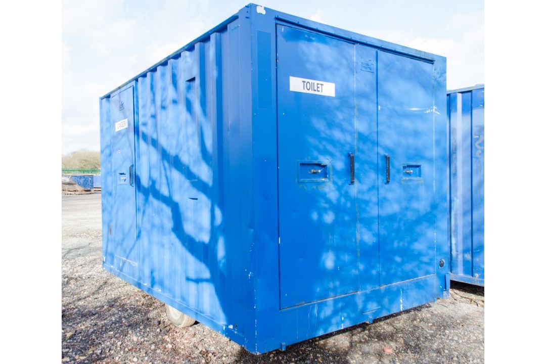 Boss Cabins 12ft x 6 ft  fast tow mobile steel anti vandal welfare unit - Image 2 of 13