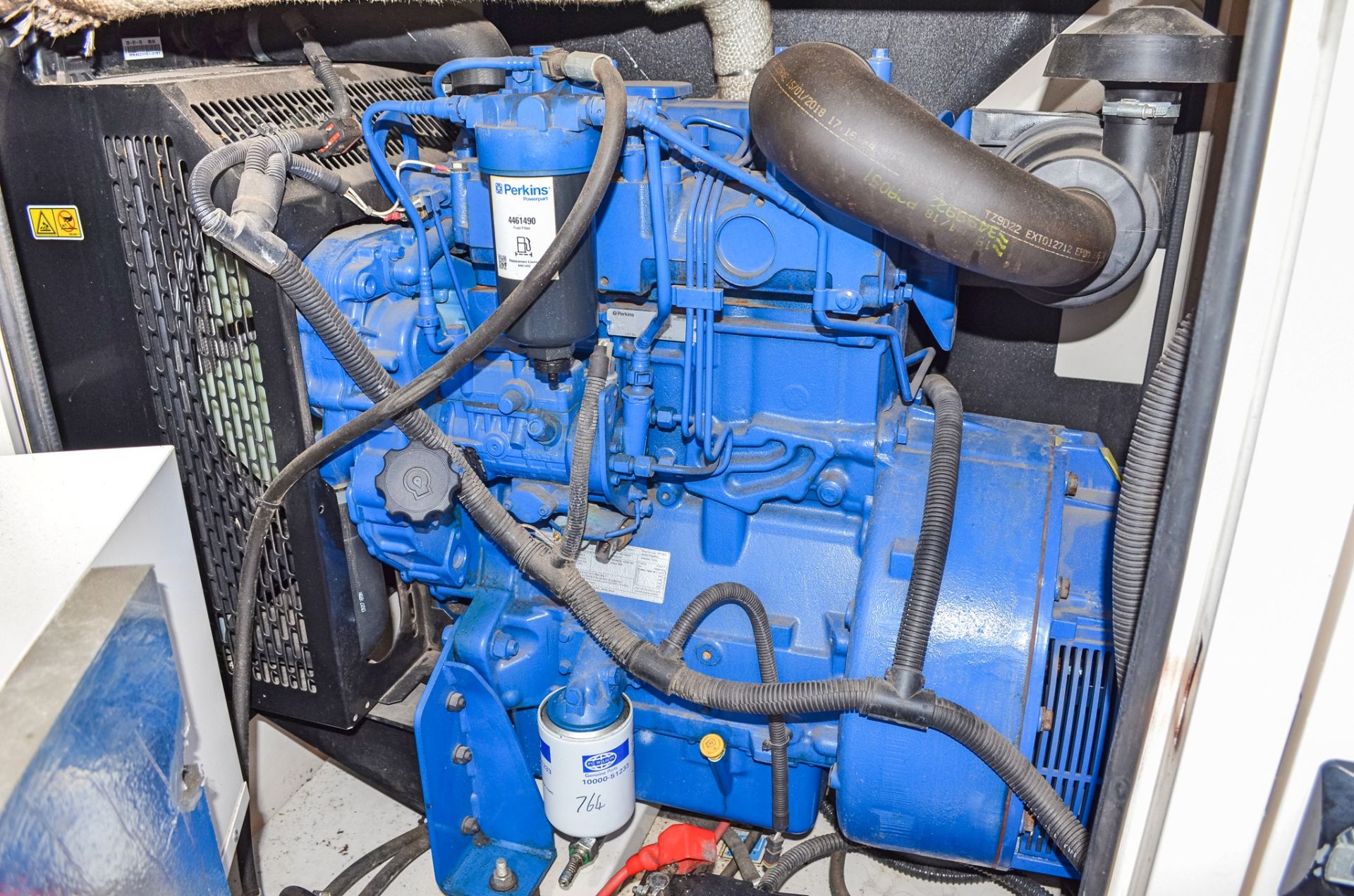 FG Wilson P33-6 33 kva diesel driven generator Year: 2018 S/N: FGWPEP52CSJB00486 Recorded Hours: - Image 6 of 9
