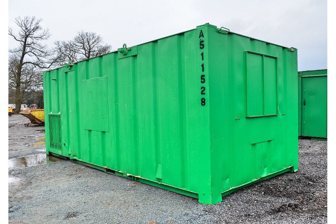 21 ft x 9 ft steel anti vandal welfare unit Comprising of: canteen area, toilet & generator room c/w - Image 2 of 10