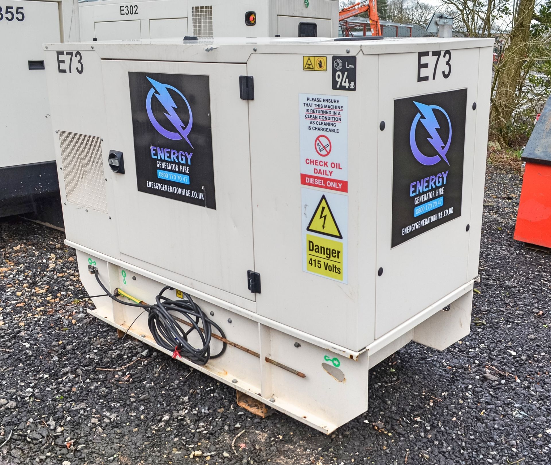 FG Wilson P33-6 33 kva diesel driven generator Year: 2018 S/N: FGWPEP52CSJB00486 Recorded Hours: - Image 4 of 9