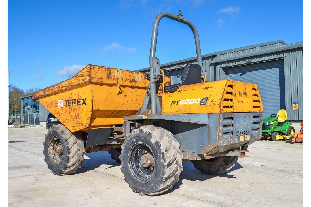 Terex 6 tonne straight skip dumper  Year: 2007  S/N: E703FW179 Recorded Hours: 2883 - Image 3 of 21