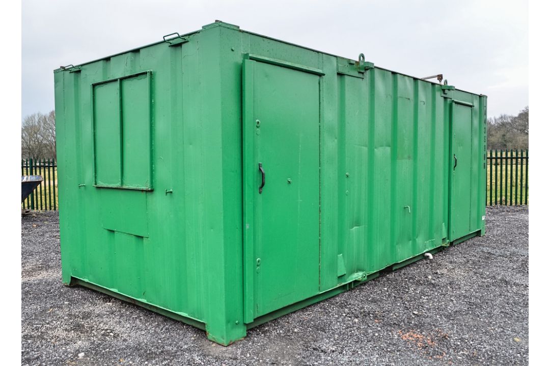 21 ft x 9 ft steel anti vandal welfare unit Comprising of: canteen area, toilet & generator room c/w - Image 1 of 11